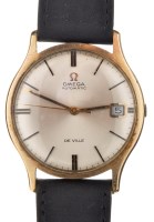 Lot 676 - Omega de Ville: a gentleman's 9ct. gold cased...