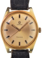 Lot 677 - Omega: a gentleman's giltmetal and stainless...