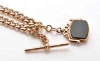 Lot 705 - An early 20th Century yellow metal Albert...
