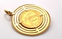 Lot 758 - An American gold five dollar coin, 1881, in...