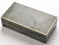 Lot 864 - Asprey, London: a shagreen cigarette box,...