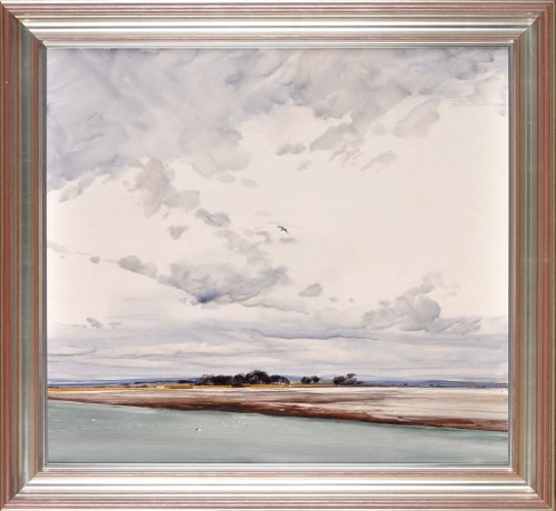 Lot 460 - James Morrison, RSA, RSW, RGI ''MUDFLATS AND...