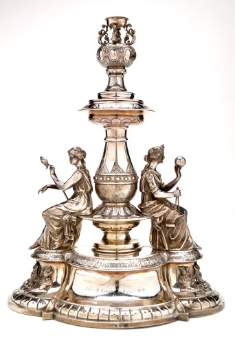 Lot 637 - An ornate Victorian table centrepiece,...