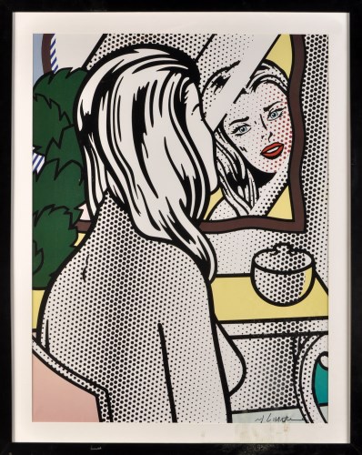 Lot 197 - After Roy Lichtenstein GIRL IN THE MIRROR with...