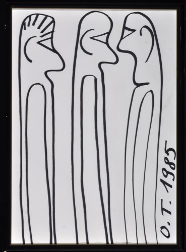Lot 161 - Oswald Tschirtner ''Drei Menschen'' 1985...