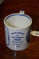 Lot 166 - North Eastern Ceramics, Grace Darling mug.