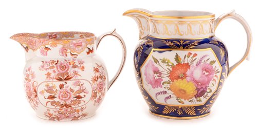 Lot 121 - Early 19th Century Ironstone globular jug and a Coperland and Garrett jug