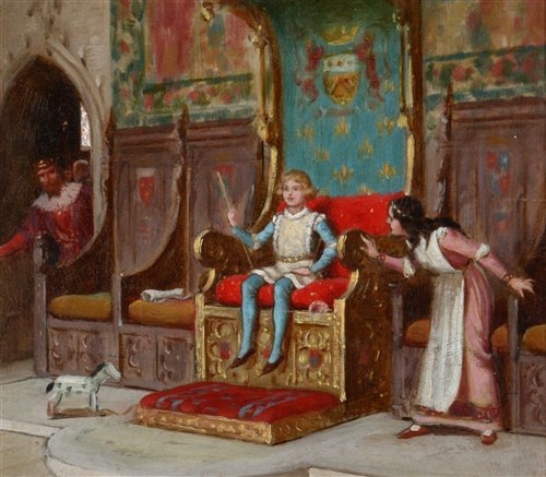 Lot 232 - Edmund Blair Leighton - oil.