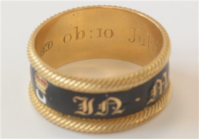 Lot 128 - Duke of Northumberland mourning ring