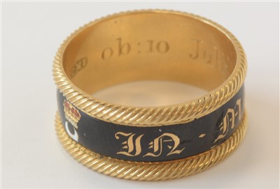 Lot 128 - Duke of Northumberland mourning ring