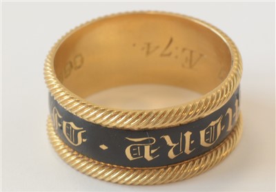 Lot 128 - Duke of Northumberland mourning ring