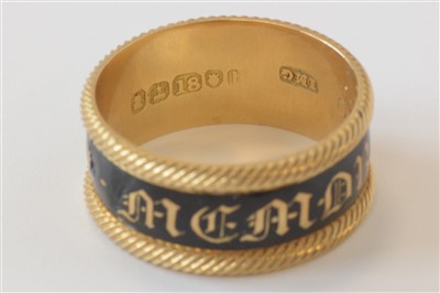 Lot 128 - Duke of Northumberland mourning ring