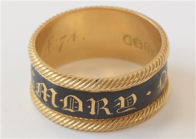 Lot 128 - Duke of Northumberland mourning ring