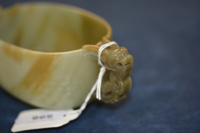 Lot 598 - Chinese spinach green jade censer