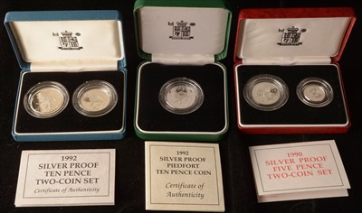 Lot 1603 - Silver proof coins and sets