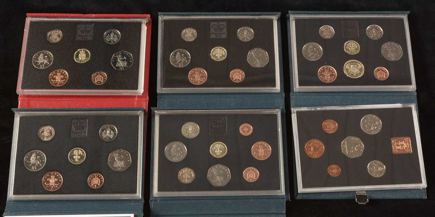 Lot 1102 - Royal Mint proof coin sets