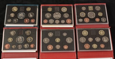 Lot 1102 - Royal Mint proof coin sets