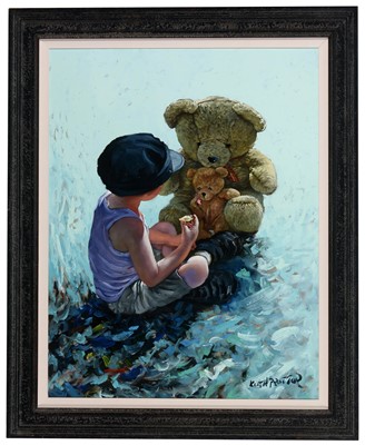 Lot 1456 - Keith Proctor - acrylic painting.