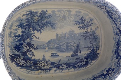 Lot 494 - Blue and white footbath