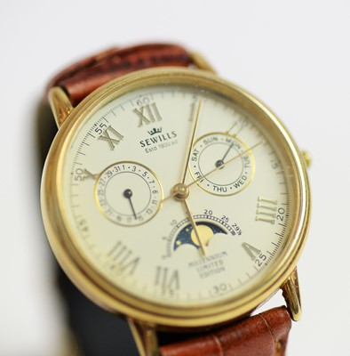 Lot 82 - Sewills 9ct gold Millennium Edition wristwatch