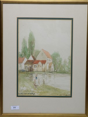 Lot 77 - Victor Noble Rainbird - watercolour.