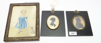 Lot 149 - 19th C British School - miniatures.