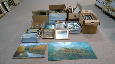 Lot 93 - James Carlisle - Studio collection of paintings, etc.