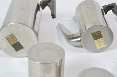 Lot 27 - Arne Jacobsen for Stelton: eleven pieces of 'Cylinda-line' tableware; and six dessert dishes.