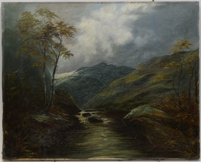 Lot 68 - Late 19th/early 20thC British School - oil.