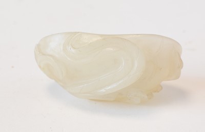 Lot 469 - Chinese turquoise figure; jadeite pendant, hardstone cup