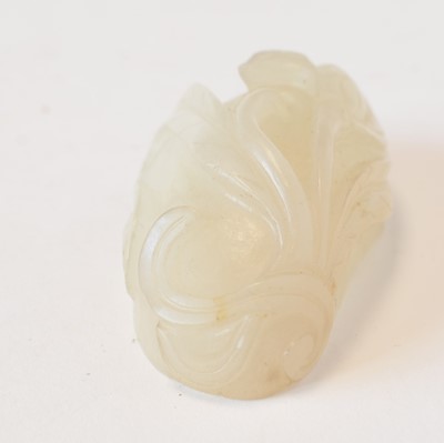 Lot 469 - Chinese turquoise figure; jadeite pendant, hardstone cup