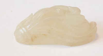 Lot 469 - Chinese turquoise figure; jadeite pendant, hardstone cup