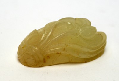 Lot 469 - Chinese turquoise figure; jadeite pendant, hardstone cup