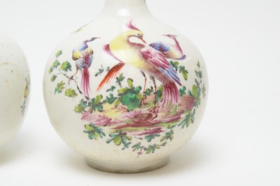 Lot 486 - Pair Bow bottle vases