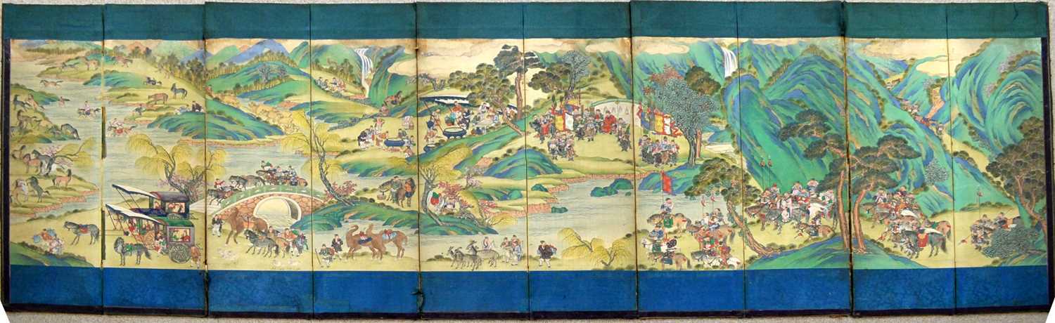 Lot 321 - 19th Century Chinese screen