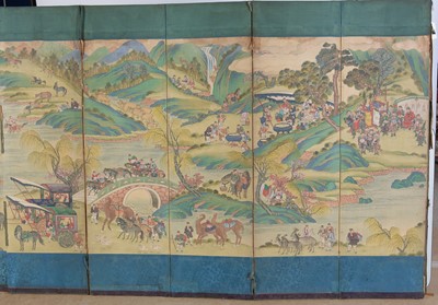 Lot 321 - 19th Century Chinese screen