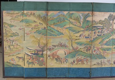 Lot 321 - 19th Century Chinese screen
