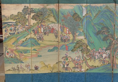 Lot 321 - 19th Century Chinese screen