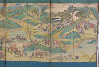 Lot 321 - 19th Century Chinese screen
