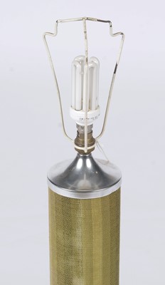 Lot 618 - A mid Century tweed covered table lamp.