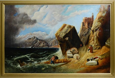 Lot 180 - British School, 19th Century - oil