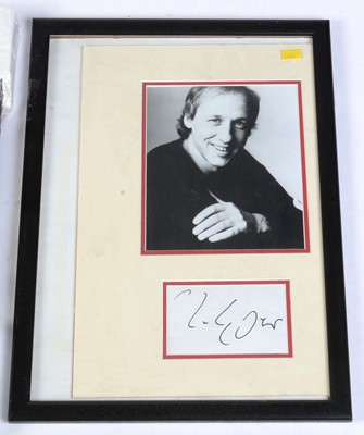 Lot 924 - Signed mark Knopfler Photo Michael Jackson framed photograph