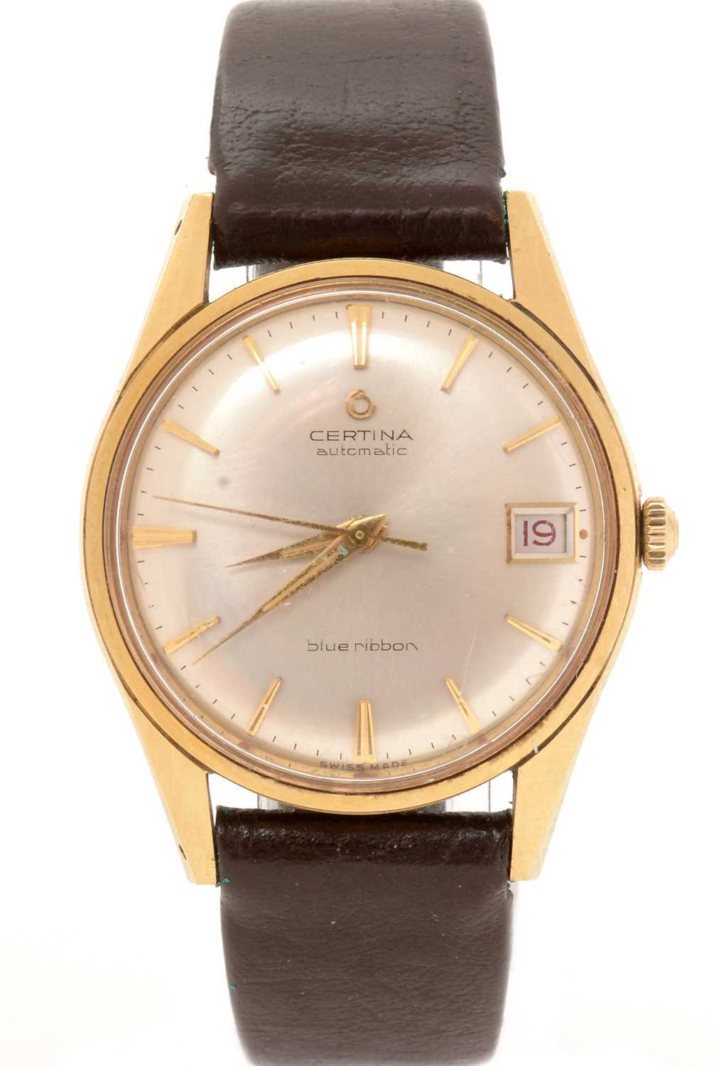 CERTINA blue ribbon サーチナ ゴールドカラー スイス製 アンティーク メンズ腕時計 手巻き