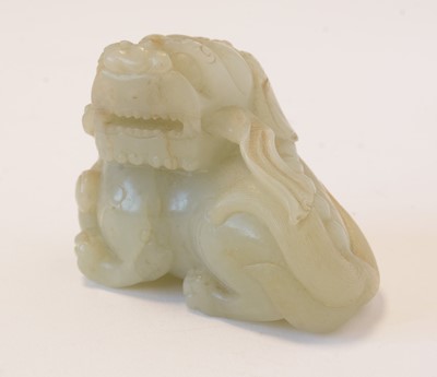 Lot 473 - Chinese carved Jade Buddhist lion