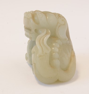 Lot 473 - Chinese carved Jade Buddhist lion