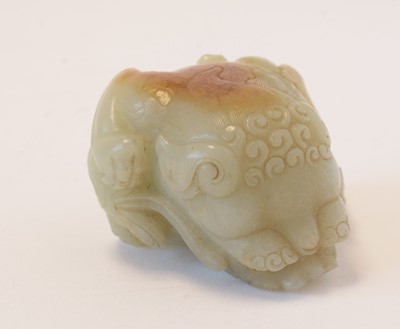 Lot 473 - Chinese carved Jade Buddhist lion