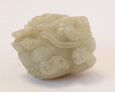 Lot 473 - Chinese carved Jade Buddhist lion