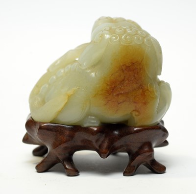 Lot 473 - Chinese carved Jade Buddhist lion