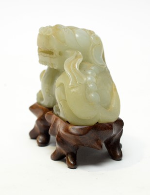 Lot 473 - Chinese carved Jade Buddhist lion