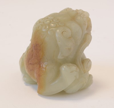 Lot 473 - Chinese carved Jade Buddhist lion